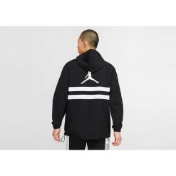 Kurtka męska nike air jordan jumpman logo jacket black. Czarne kurtki męskie Nike, m, bez wzorów, sportowe, bez kaptura. Za 329.00 zł.