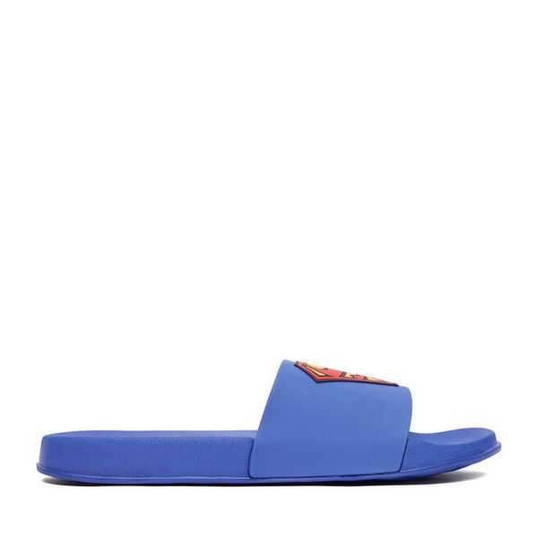 Klapki Superman. Niebieskie klapki męskie Superman, bez wzorów, bez zapięcia. Za 59.99 zł.