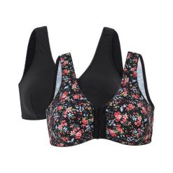 Cellbes Biustonosz Alice 2 Pack w kwiaty czarny female ze wzorem/czarny 120. Czarne bielizna sportowa damska Cellbes, bez wzorów, z gumy, climacool (adidas). Za 159.00 zł.
