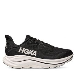 Buty do biegania Hoka. Czarne obuwie sportowe damskie HOKA, bez wzorów, bez zapięcia, do biegania. Za 479.99 zł.