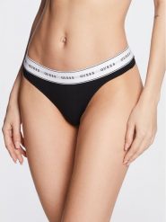 Guess Stringi Carrie O97E04 KBBU1 Czarny. Czarne majtki damskie Guess. Za 69.99 zł.