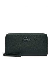 Lacoste Portfel Large City Court leather Billfold NF4508IE Zielony. Zielone portfele damskie Lacoste, ze skóry. Za 599.99 zł.