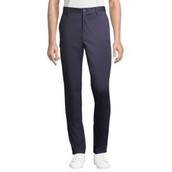 Spodnie Męskie Jared Stretch. Niebieskie spodnie materiałowe męskie SOL'S, bez wzorów, z dresówki. Za 246.99 zł.