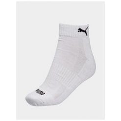Skarpety dla dorosłych Puma Cushioned Quarter 3Pack. Białe skarpetki damskie Puma, bez wzorów. Za 54.99 zł.