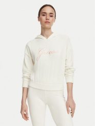 Guess Bluza O6BR04 Z1146 Kremowy Regular Fit. Białe bluzy damskie Guess, s, z aplikacjami, z syntetyku, bez ramiączek, bez kaptura. Za 294.99 zł.