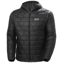 Kurtka z kapturem Helly Hansen Lifaloft. Czarne kurtki męskie Helly Hansen, m, bez wzorów, z materiału, z kapturem. Za 996.00 zł.