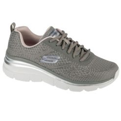 Buty sportowe Sneakersy damskie, Fashion Fit - Bold Boundaries. Szare obuwie sportowe damskie Skechers, bez wzorów, bez zapięcia, trekkingowe. Za 278.12 zł.