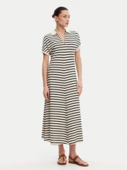 Tommy Hilfiger Sukienka codzienna WW0WW44514 Beżowy Regular Fit. Brązowe sukienki damskie Tommy Hilfiger, na co dzień, xxs, bez wzorów, z bawełny, bez kołnierzyka, bez ramiączek, proste. Za 399.99 zł.