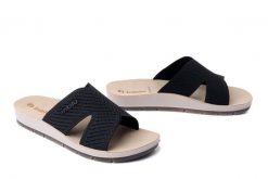 INBLU AG-14 014 czarny, klapki damskie. Czarne klapki damskie Inblu, na lato, bez wzorów, bez obcasa, bez zapięcia. Za 71.99 zł.