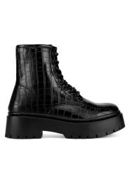 DeeZee Trapery HY13123-5 Czarny. Czarne trapery damskie DeeZee, z materiału, bez zapięcia. Za 179.99 zł.