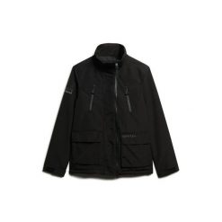 Kurtka wodoodporna Superdry Ultimate. Czarne kurtki męskie Superdry, s, bez wzorów, eleganckie, bez kaptura. Za 590.05 zł.