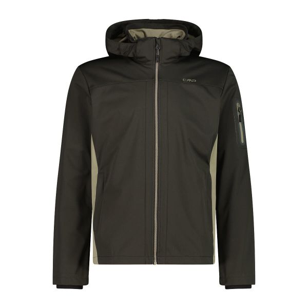 Kurtka softshell z kapturem CMP. Brązowe kurtki męskie CMP, na wiosnę, m, bez wzorów, z materiału, z kapturem. Za 368.00 zł.