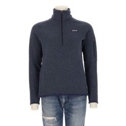 Second life - Kobiecy Sweter Polarowy z Kapturem - Jak nowy. Niebieskie swetry nierozpinane damskie Patagonia, bez wzorów, z polaru, sportowe, bez kołnierzyka, bez ramiączek. Za 212.96 zł.