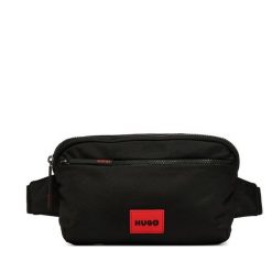 Nerka HUGO. Czarne saszetki i nerki męskie Hugo, bez wzorów. Za 399.99 zł.