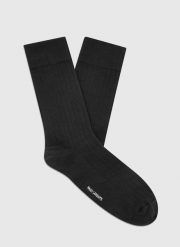 PAKO LORENTE - Gładkie czarne skarpety w prążek. Czarne skarpety męskie Pako Lorente, bez wzorów. Za 39.99 zł.