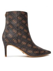 Guess Botki Brayan2 FL8BR3 FAL10 Brązowy. Brązowe botki damskie Guess, z aplikacjami, z materiału, bez obcasa, na szpilce, bez zapięcia. W wyprzedaży za 469.99 zł.
