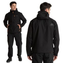 Kurtka przeciwdeszczowa męska KADVA Forest. Czarne kurtki męskie KADVA, l, bez wzorów, sportowe, bez kaptura. Za 199.99 zł.