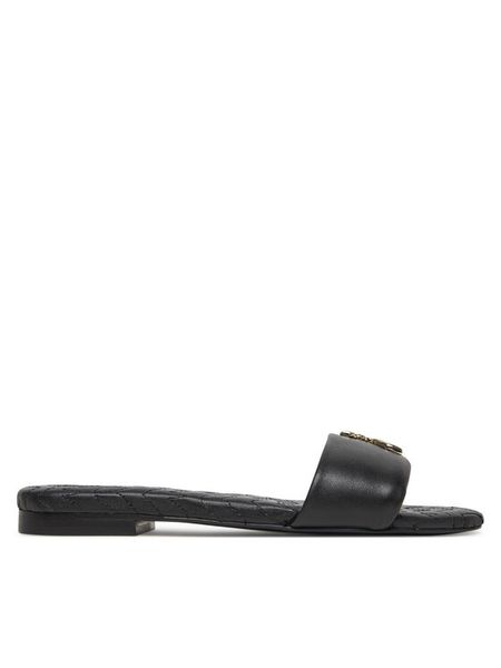 Patrizia Pepe Klapki 8X0078/L048 Czarny. Czarne klapki damskie Patrizia Pepe, bez wzorów, ze skóry, bez obcasa, bez zapięcia. Za 1,059.00 zł.