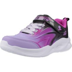 Buty SKECHERS SOLA GLOW Fioletowy. Fioletowe buty zimowe męskie Skechers, bez wzorów, z syntetyku, bez obcasa, bez zapięcia. Za 219.99 zł.