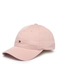 Tommy Hilfiger Czapka z daszkiem Th Flag Soft 6 Panel Cap AW0AW17781 Różowy. Czerwone czapki damskie Tommy Hilfiger, bez wzorów, z bawełny. Za 169.99 zł.