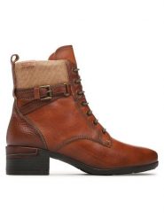 Pikolinos Trzewiki W6W-8953C1 Brązowy. Brązowe botki damskie Pikolinos, bez wzorów, ze skóry, bez obcasa, na słupku, bez zapięcia. Za 519.99 zł.