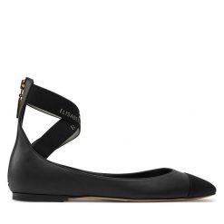 Baleriny Elisabetta Franchi. Czarne balerinki damskie Elisabetta Franchi, bez wzorów, bez obcasa, bez zapięcia. Za 1,399.00 zł.
