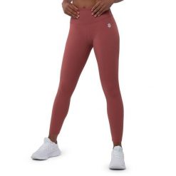Legginsy sportowe ze średnim stanem Fitness Siroko Success. Brązowe legginsy damskie SIROKO, l, bez wzorów, z nylonu, na fitness i siłownię. W wyprzedaży za 105.00 zł.