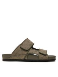 Guess Klapki Igea II Jqd 4g FMGIGJ FAL03 Khaki. Brązowe klapki męskie Guess, z aplikacjami, z materiału, bez zapięcia. Za 339.99 zł.