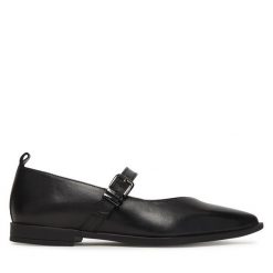 Półbuty Tamaris. Czarne półbuty damskie Tamaris, bez wzorów, bez obcasa, na płaskiej podeszwie, bez zapięcia. Za 399.99 zł.