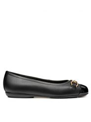 Geox Baleriny D Annytah W D46XYA 08502 C9999 Czarny. Czarne balerinki damskie Geox, bez wzorów, ze skóry, bez obcasa, bez zapięcia. Za 299.99 zł.
