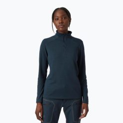 Bluza damska Helly Hansen Inshore 1/2 Zip Pullover. Niebieskie bluzy damskie Helly Hansen, xs, bez wzorów, bez ramiączek, bez kaptura. Za 119.99 zł.
