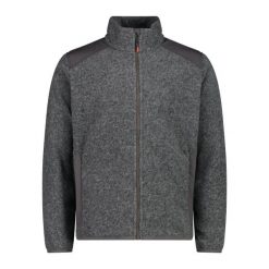 Kurtka z recyklingowego poliestru CMP. Szare kurtki męskie CMP, bez wzorów, sportowe, bez kaptura. Za 548.50 zł.