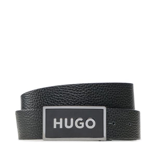 Pasek Męski HUGO. Czarne paski męskie Hugo. Za 199.99 zł.