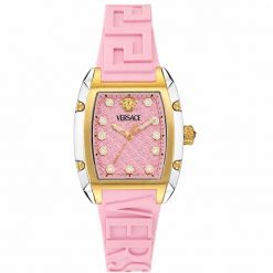 Zegarek Versace Zegarek Damski Versace VE8K00224 Różowy (45 mm). Czerwone zegarki damskie Versace. Za 2,997.02 zł.