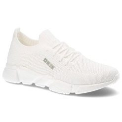 Białe Sneakersy Big Star Damskie Buty Sportowe. Białe obuwie sportowe damskie BIG STAR, na wiosnę, bez wzorów, z materiału, bez zapięcia. Za 189.00 zł.