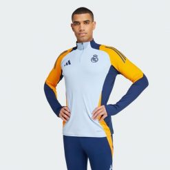 Bluza Real Madrid Tiro 24 Competition Training. Brązowe bluzy męskie Adidas, xs, bez wzorów, z materiału, sportowe, bez ramiączek, bez kaptura. W wyprzedaży za 279.75 zł.