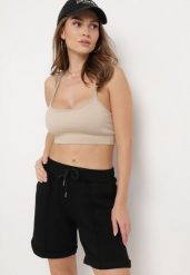 Czarne Klasyczne Szorty z Gumką w Pasie i Wsuwanymi Kieszeniami Cadenzara. Czarne szorty damskie Born2be, bez wzorów, eleganckie. Za 44.99 zł.
