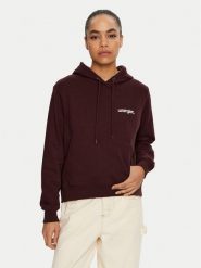 Wrangler Bluza 112356460 Bordowy Regular Fit. Czerwone bluzy damskie Wrangler, l, bez wzorów, z bawełny, bez ramiączek, bez kaptura. Za 189.00 zł.
