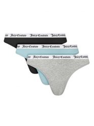 Juicy Couture Komplet 3 par stringów JCLTH224571 Kolorowy. Majtki damskie Juicy Couture, z bawełny. Za 89.99 zł.