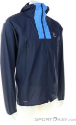 Kurtka przeciwdeszczowa Haglofs L.I.M Proof Jacket - tarn blue/nordic blue. Niebieskie kurtki męskie Mac in Sac, l, bez wzorów, bez kaptura. Za 858.84 zł.