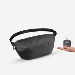 Torebka nerka Forclaz Travel 2 l. Czarne saszetki i nerki męskie FORCLAZ, bez wzorów, z materiału. Za 19.99 zł.