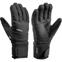 Leki Leki Rękawice damskie Shape Flex S GTX Lady black 6,5. Czarne rękawiczki damskie LEKI, bez wzorów, z gore-texu. W wyprzedaży za 219.00 zł.