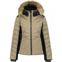 Kurtka Narciarska Damska Luhta Katinen. Brązowe kurtki sportowe damskie Luhta, na zimę, bez wzorów, bez ramiączek, bez kaptura, narciarskie. W wyprzedaży za 799.20 zł.