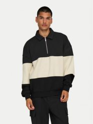 Only & Sons Bluza Byorn 22031400 Czarny Oversize. Czarne bluzy męskie Only & Sons, l, bez wzorów, z syntetyku, bez ramiączek, bez kaptura. Za 159.99 zł.