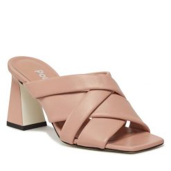 Klapki Pollini. Czerwone klapki damskie Pollini, bez wzorów, bez obcasa, bez zapięcia. Za 1,729.00 zł.