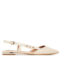 Baleriny Guess. Balerinki damskie Guess, z aplikacjami, bez obcasa, bez zapięcia. Za 449.99 zł.