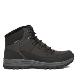 Trekkingi CMP. Czarne buty zimowe męskie CMP, bez wzorów, bez obcasa, bez zapięcia. Za 299.99 zł.