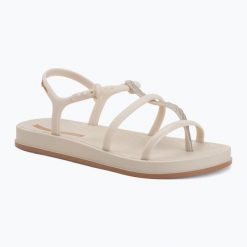 Sandały damskie Ipanema Drip Intense. Brązowe sandały damskie Ipanema, bez wzorów, z materiału, bez obcasa, bez zapięcia. Za 139.99 zł.