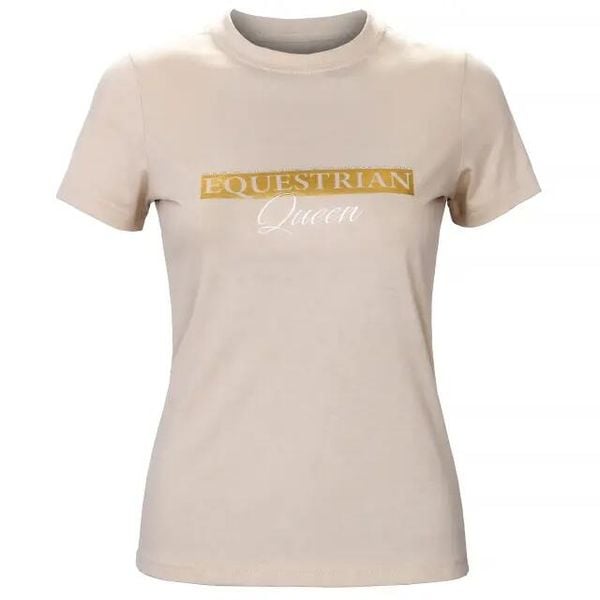 Koszulka z krótkim rękawem damska Equestrian Queen Jade 24SS. Zielone bluzki damskie EQUESTRIAN QUEEN, xs, bez wzorów, sportowe, bez kołnierzyka, bez ramiączek. W wyprzedaży za 136.00 zł.