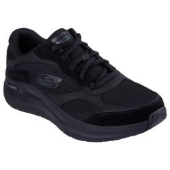 Buty sportowe Sneakersy męskie Skechers Arch Fit 2.0 - The Keep. Czarne buty sportowe męskie Skechers, bez wzorów, bez zapięcia, trekkingowe. Za 389.99 zł.